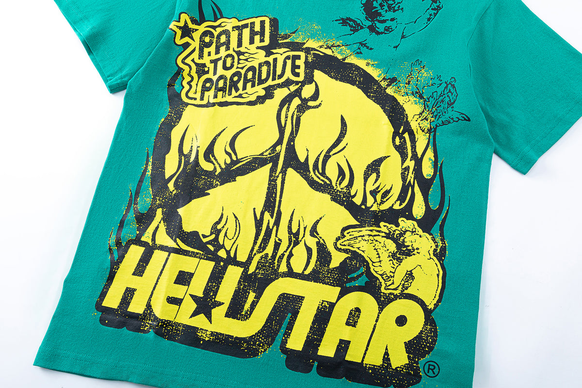 Hellstar Green Path To Paradise Capsule 7 T-Shirt - Seldom Seen Styles