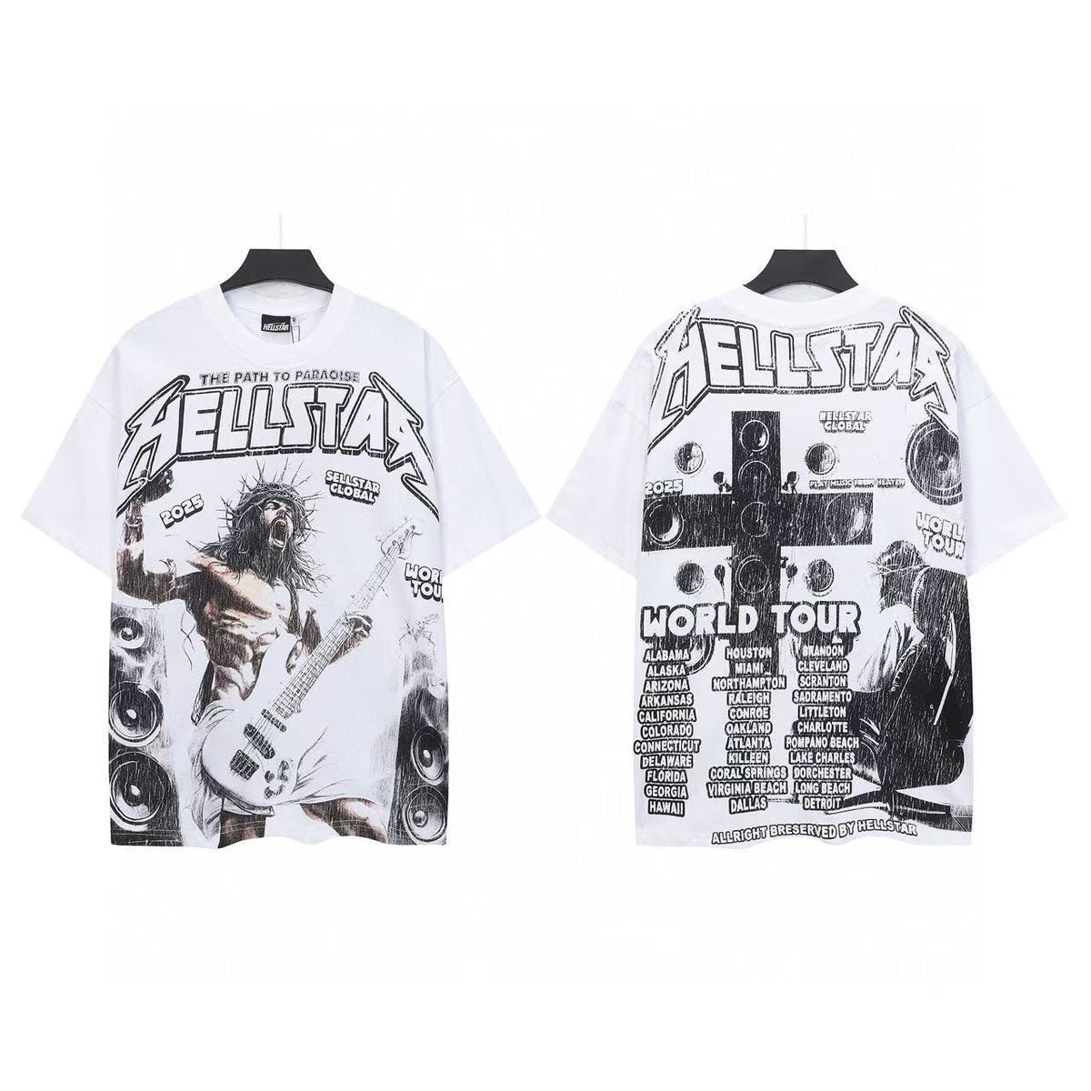 Hellstar "Jesus Wept" T-Shirt / Hellstar "The Path to Paradise" T-Shirt - Seldom Seen Styles