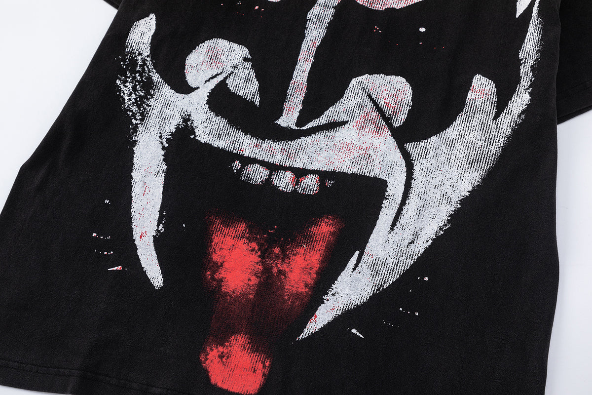 Hellstar Kiss Me T-Shirt - Washed Black - Seldom Seen Styles