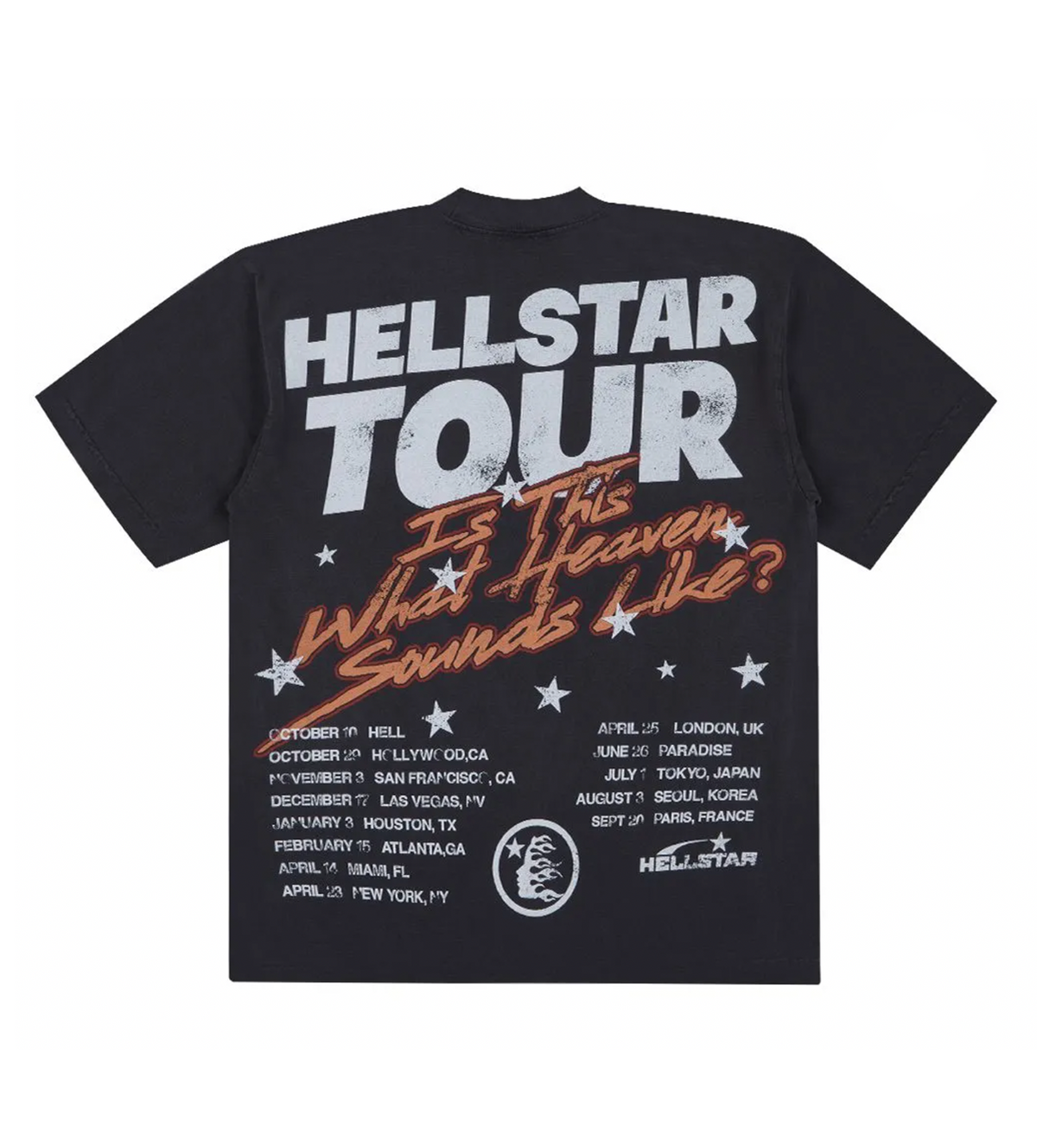 Hellstar Studios Biker Tour Tee Grey - Seldom Seen Styles