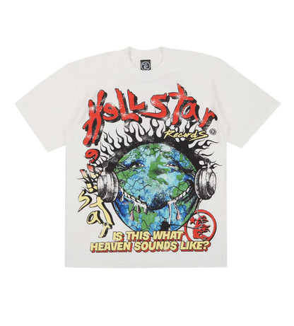 Hellstar Studios Heaven On Earth Creme-T-Shirt