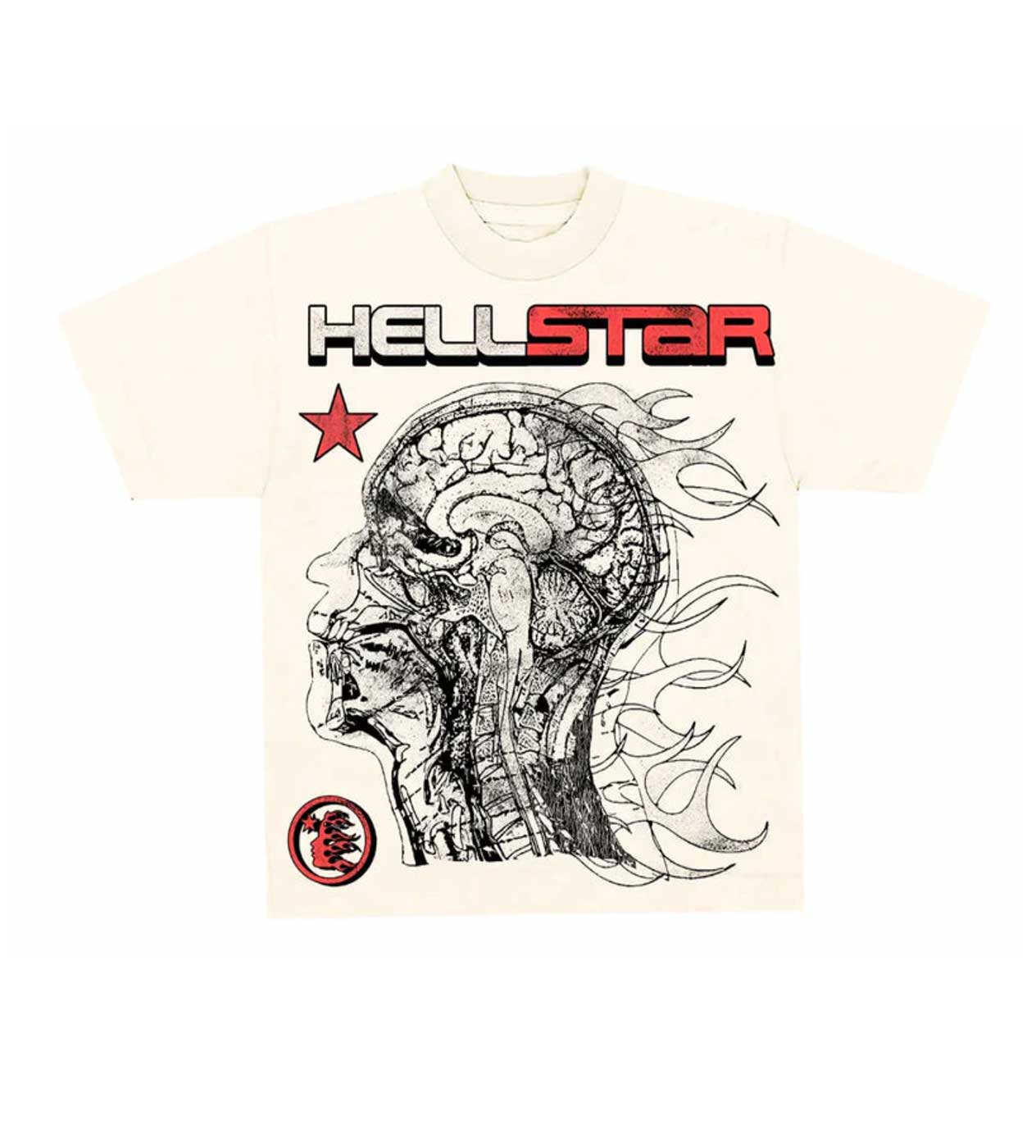Hellstar Studios Human Development Cream Tee - Seldom Seen Styles