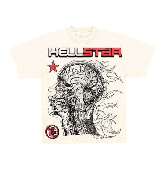Hellstar Studios Human Development Cream Tee - Seldom Seen Styles