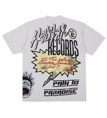 T-shirt Hellstar Studios Records Crème