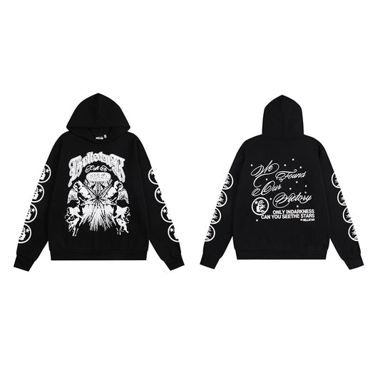 Hellstar 'We Found Our Victory' Hoodie 'Black' - Seldom Seen Styles