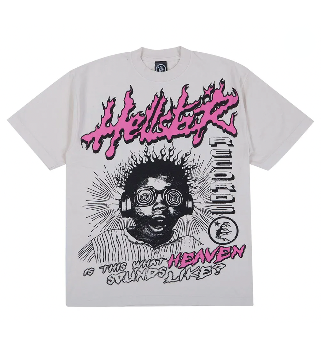 Hellstar Studios Sounds Like Heaven Tee Cream - Seldom Seen Styles