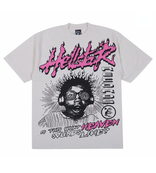 Hellstar Studios Sounds Like Heaven Tee Cream - Seldom Seen Styles