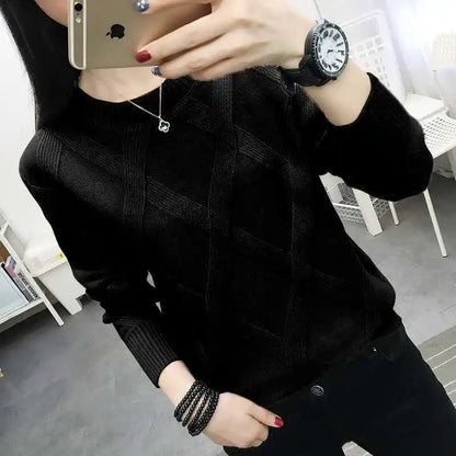 Fdfklak 2023 New Spring Autumn Sweater Women's Twist Pullover Loose Lazy Bottoming Thick Sweaters Outer Wear Pull Femme S-3XL