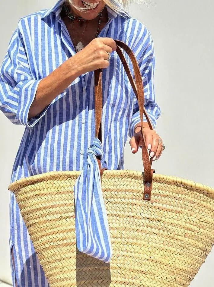 High-Low Striped Shirt Dress for Women – Effortlessly Stylish & Versatile - Seldom Seen Styles