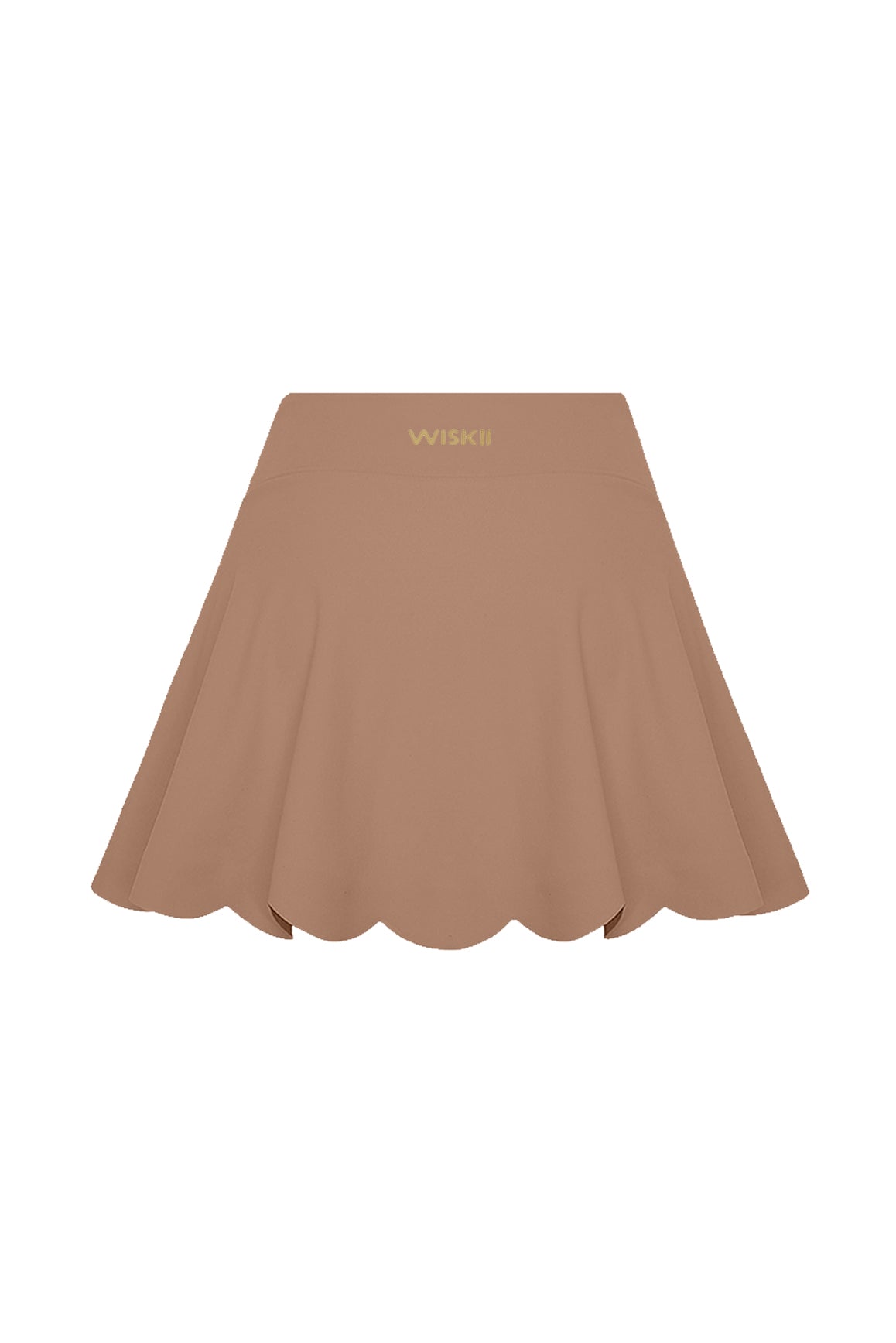 High-Waist A-line Tennis Skirt | Color Tuscan Tan | WISKII Active