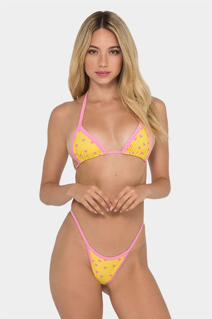 Ensemble bikini évidé dos nu