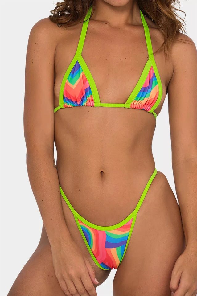 Hollow Out Open Back Bikini Set - Seldom Seen Styles