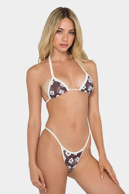 Ensemble bikini évidé dos nu