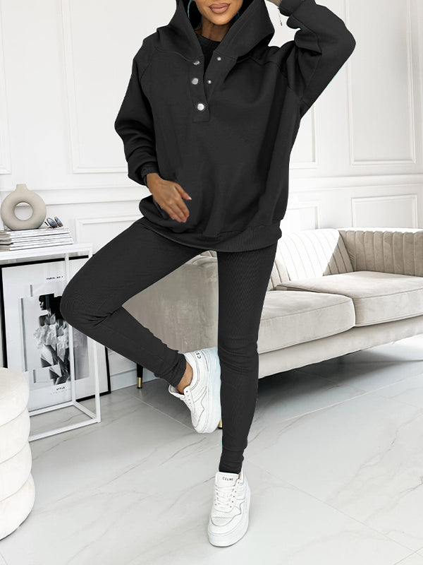 Hooded Casual and Comfortable Sweatshirt Suit - Seldom Seen Styles