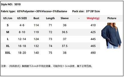 Hoodies for Women Casual Long Sleeve Waffle Knit Drawstring Side Slit Pullover Sweatshirts with Pocket