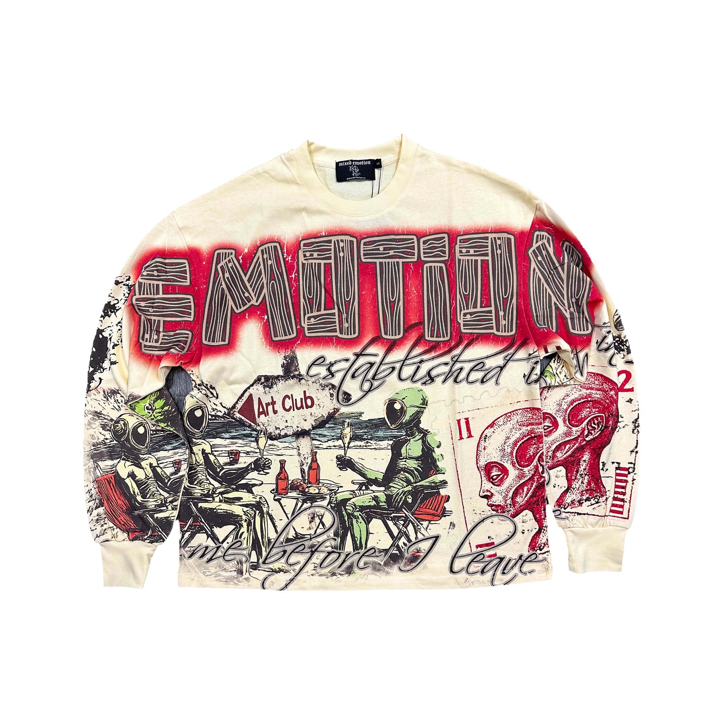 Cream ‘Art Club’ Long Sleeve - Seldom Seen Styles