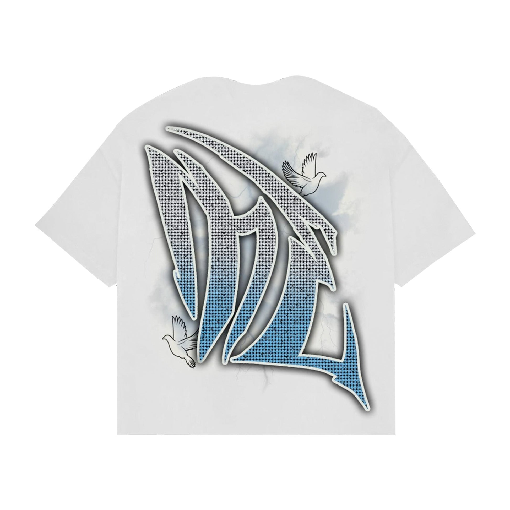 White ‘Dove’ Rhinestone Tee - Seldom Seen Styles