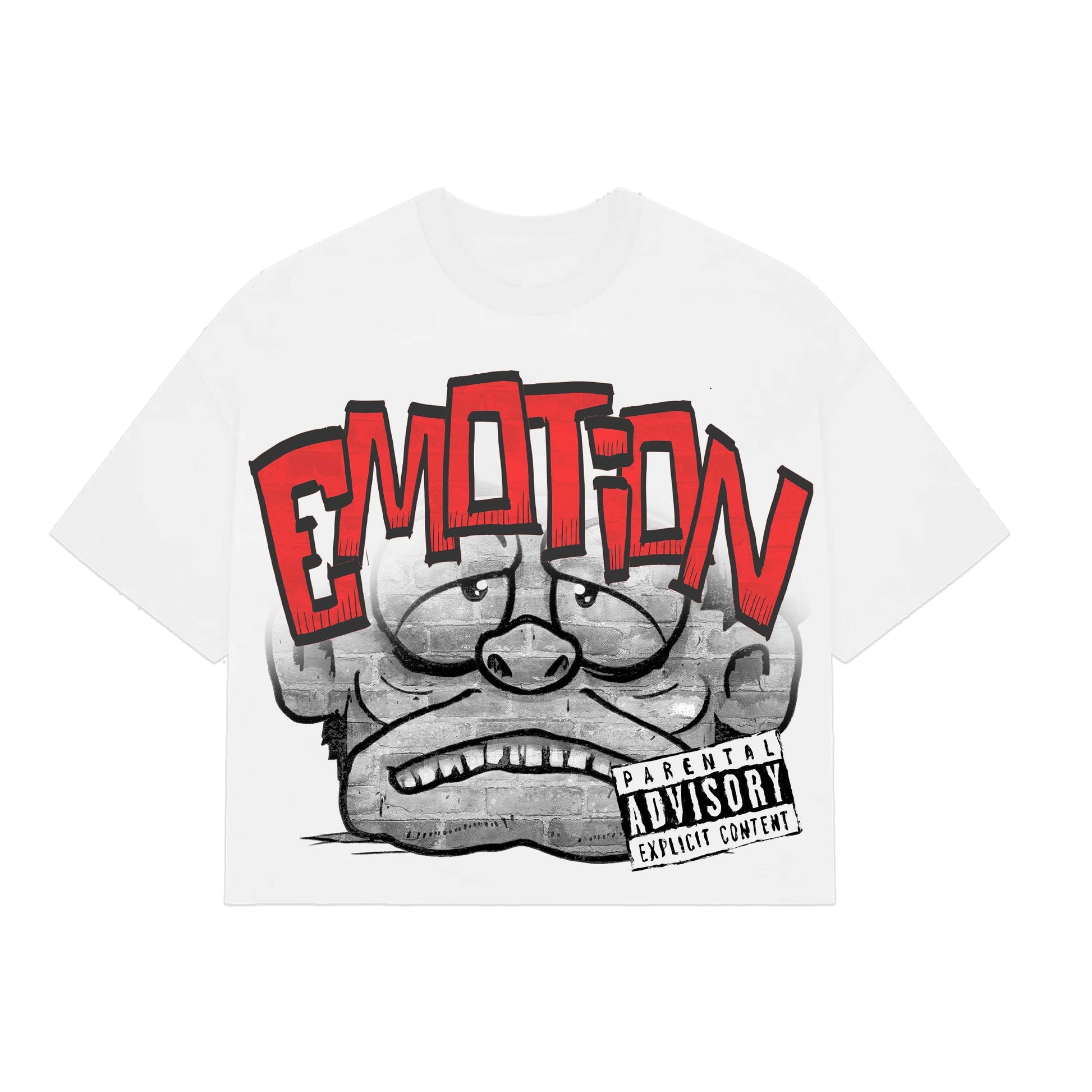 White “Monster” Cropped Tee - Seldom Seen Styles