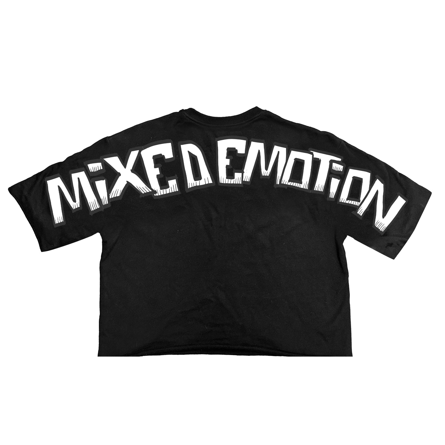 Black “Monster” cropped Tee - Seldom Seen Styles