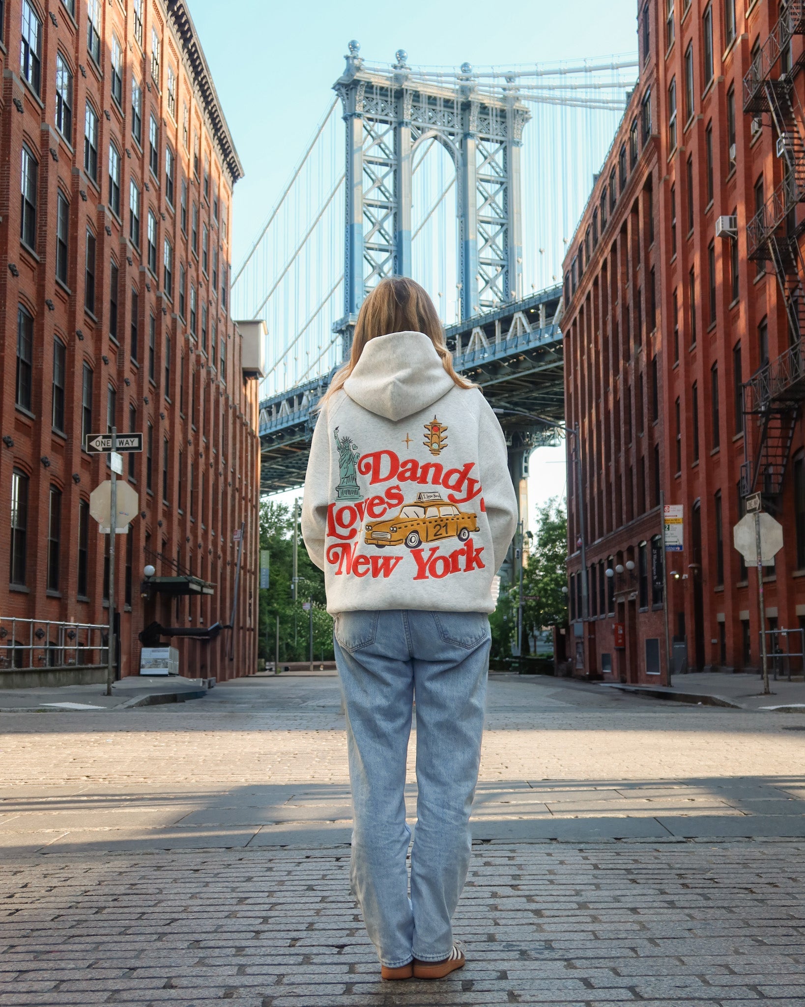 "New York" Oversized Lux Hoodie in Heather Gray