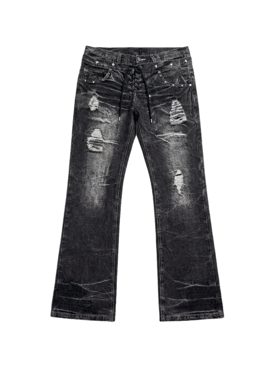 Twin Flared Denim - Seldom Seen Styles