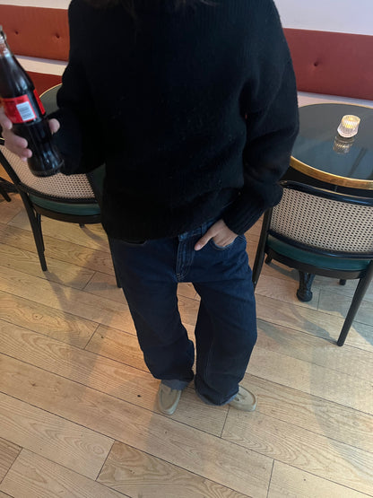 Star jeans with red stars - dark denim