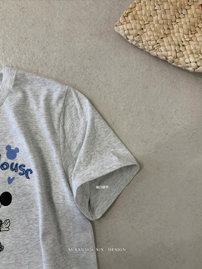 Cute Cartoon Graphic T-Shirt – Korean Style Loose Fit Casual Summer Tee