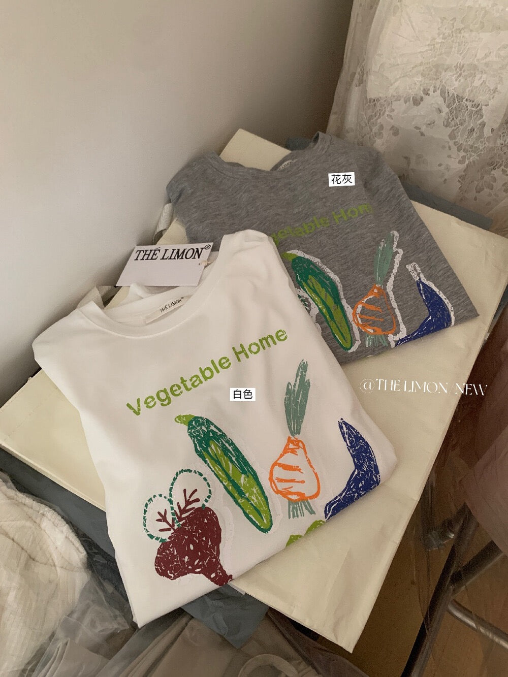 Vegetable Print T-Shirt – Casual Loose Fit Summer Tee - Seldom Seen Styles