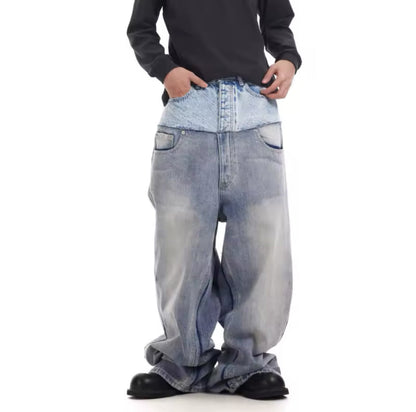 Double Waisted Baggy Jeans