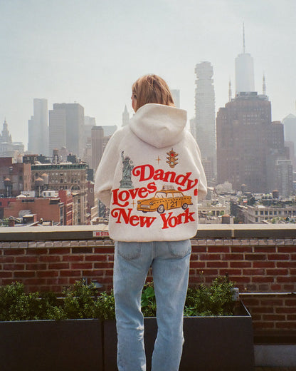 "New York" Oversized Lux Hoodie in Heather Gray