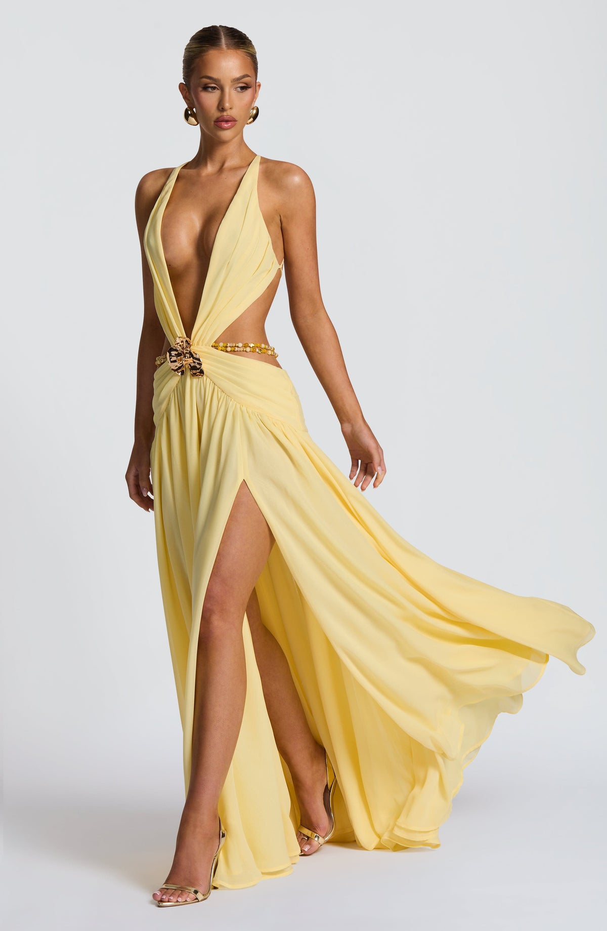 Indianna Maxi Dress - Lemon - Seldom Seen Styles