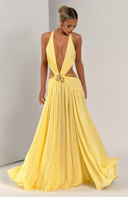 Indianna Maxikleid – Lemon