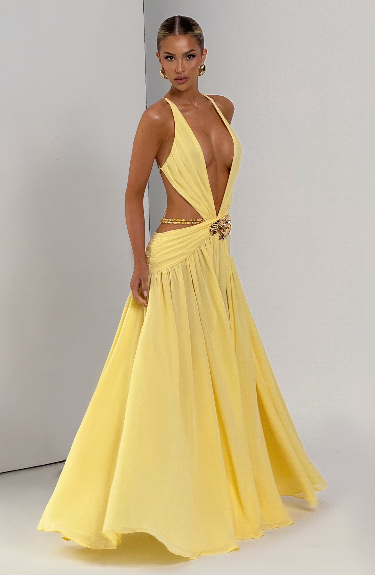 Indianna Maxi Dress - Lemon - Seldom Seen Styles