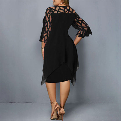 Isabel | Elegantes Midi-Kleid in Übergröße für moderne Frauen