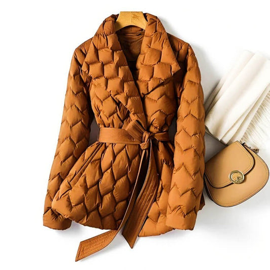 Isabella Quilted Down Coat - Seldom Seen Styles