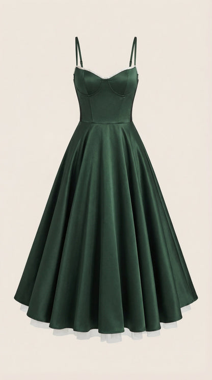 Isolde Tüll-Midikleid