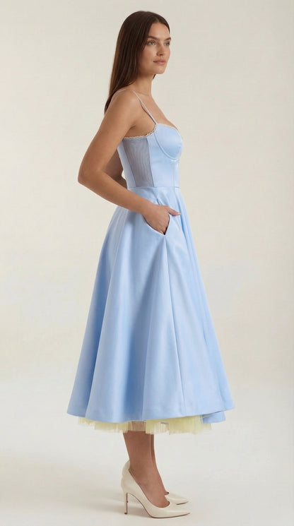 Isolde Tüll-Midikleid