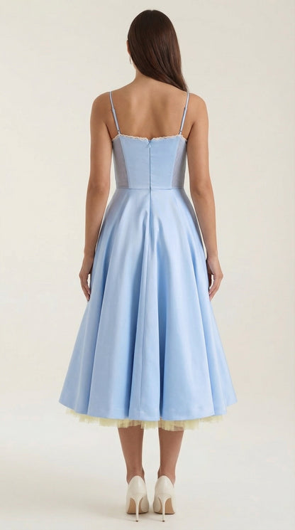 Isolde Tüll-Midikleid
