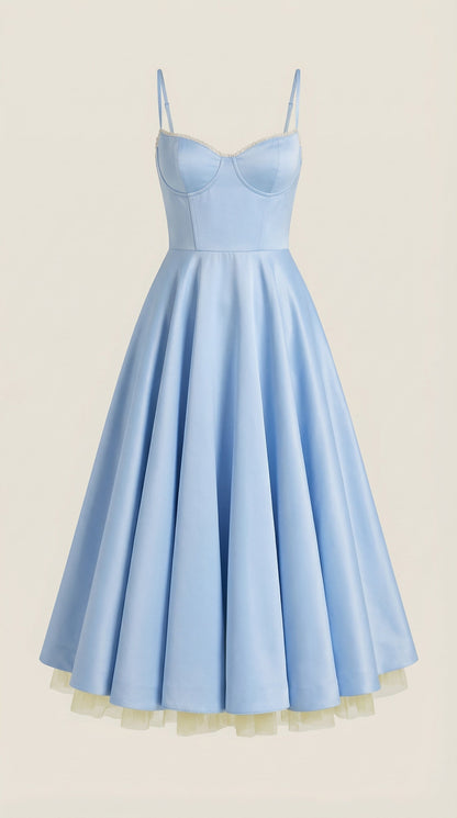 Isolde Tüll-Midikleid