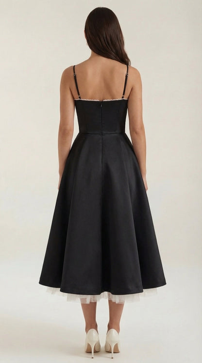 Isolde Tüll-Midikleid