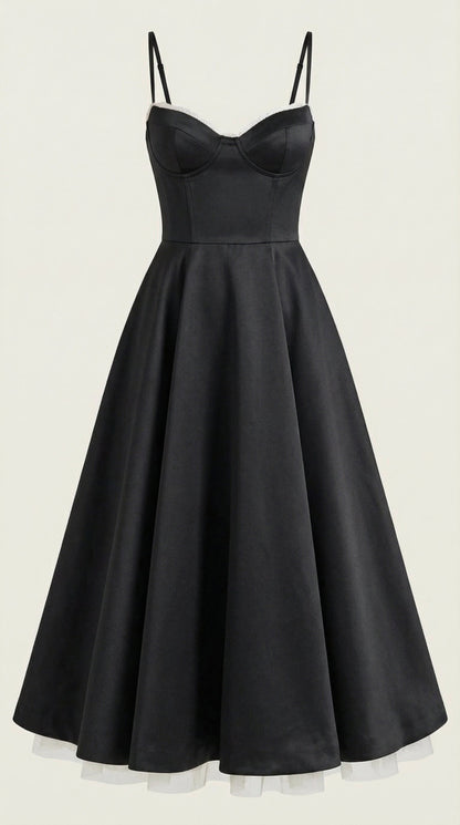 Isolde Tüll-Midikleid