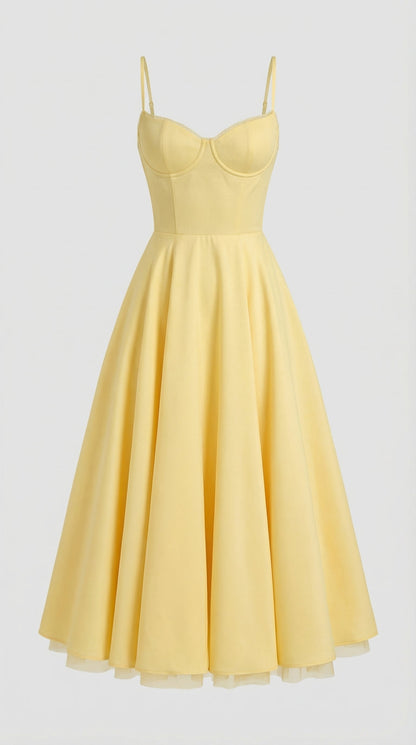 Isolde Tüll-Midikleid