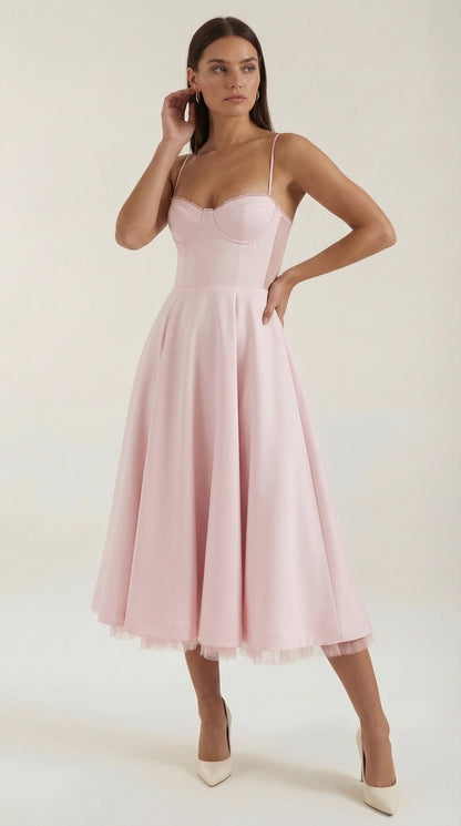 Isolde Tüll-Midikleid