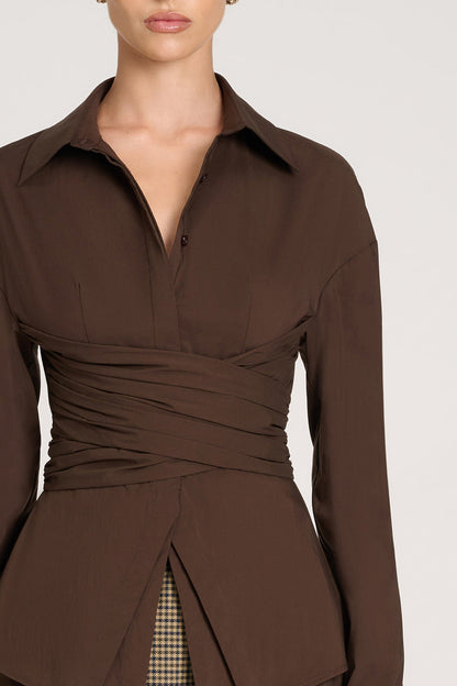 Jaeda Shirt | Chocolate