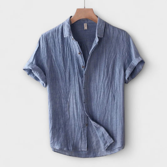 Jasper | Elegant Merlot Linen Top - Seldom Seen Styles
