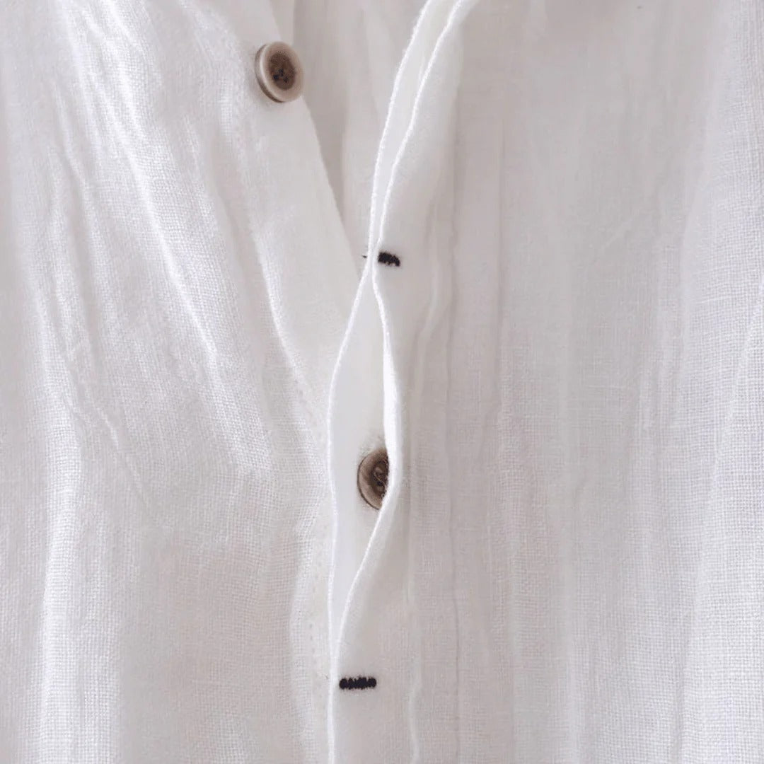 Jasper | Elegant Merlot Linen Top - Seldom Seen Styles
