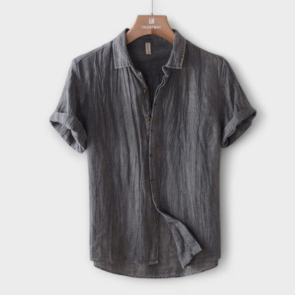 Jasper | Top en lin merlot élégant