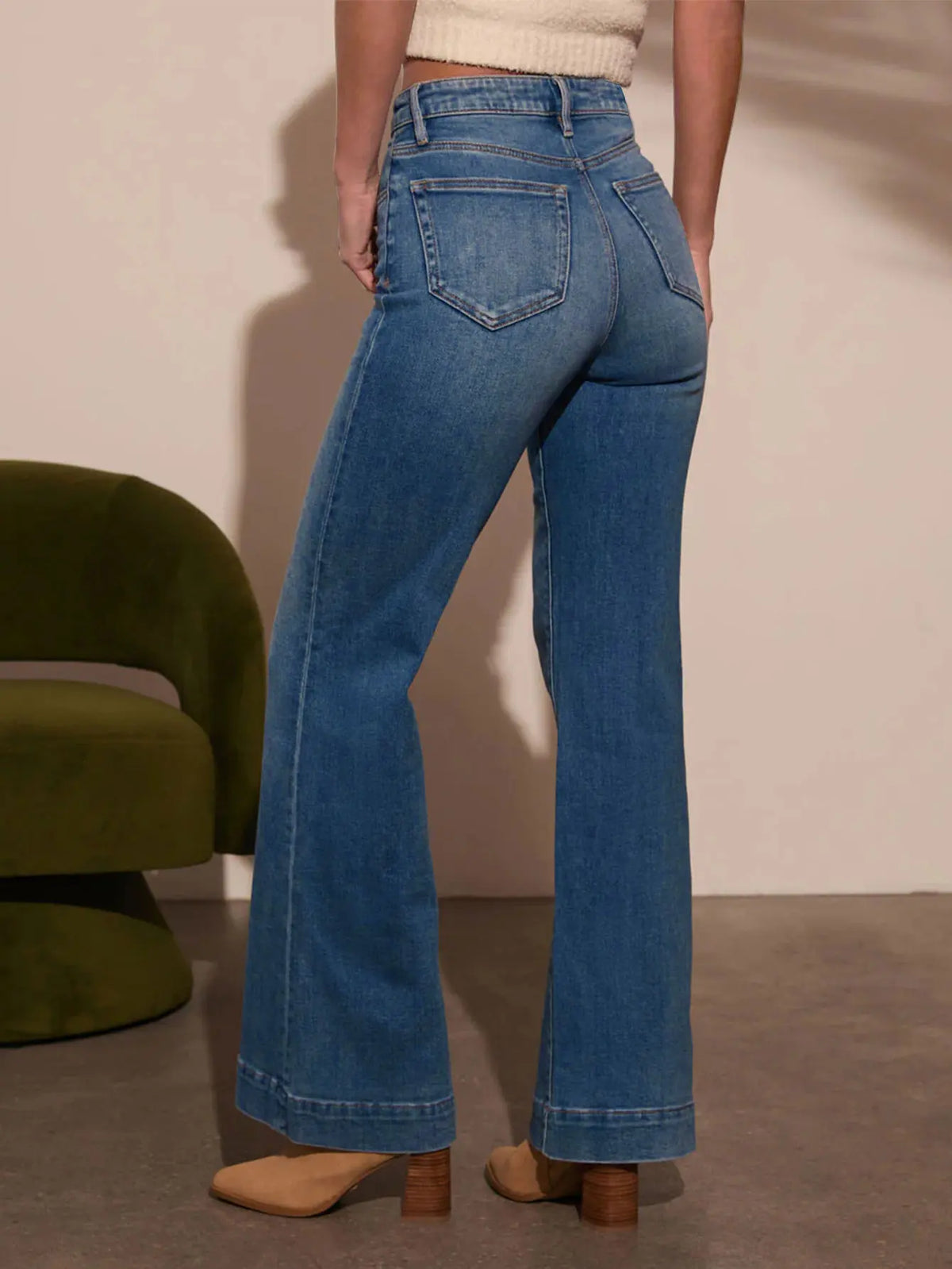 Jeans Valentina – High Waist Wide Leg - Seldom Seen Styles
