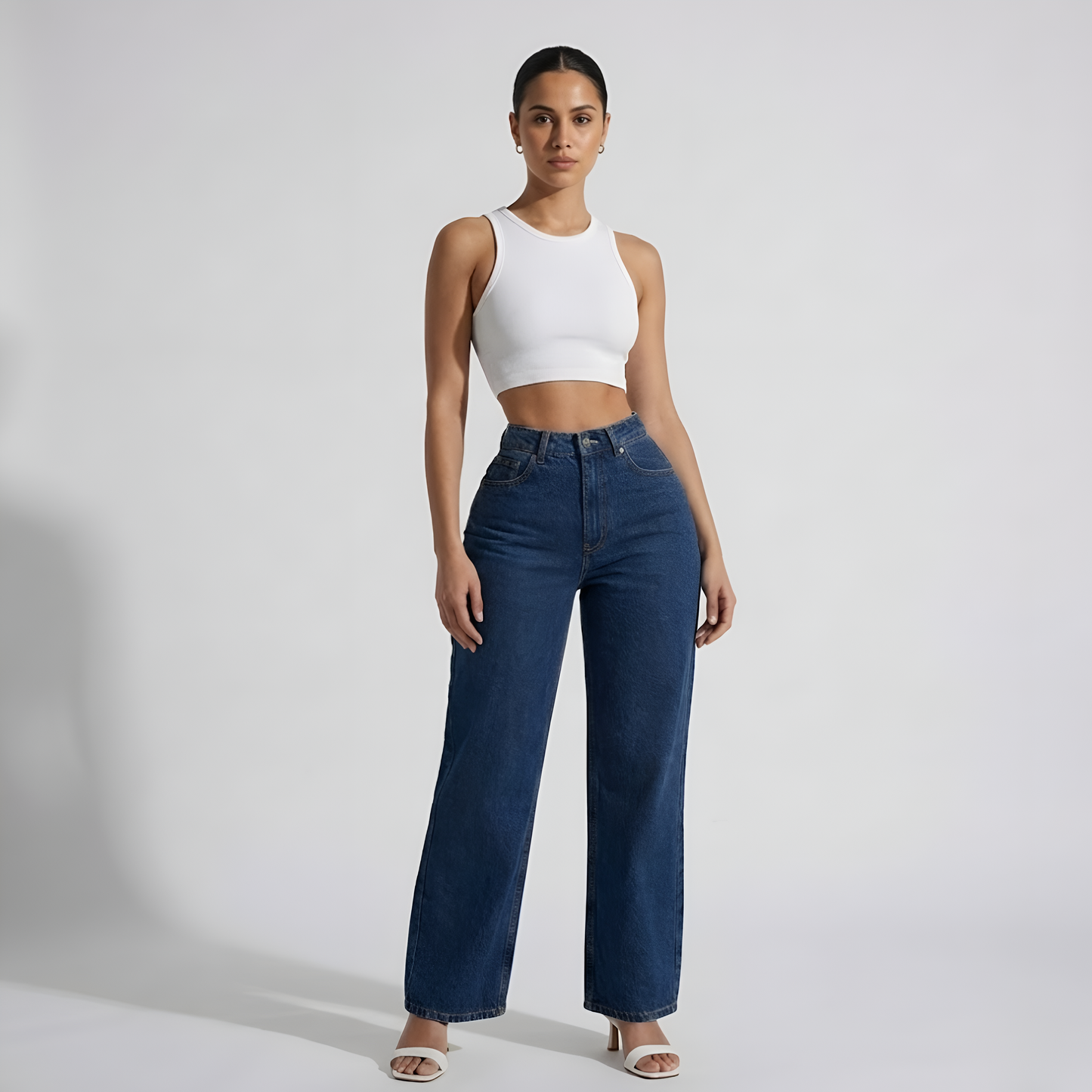 Original Butt Lifting Mid-Low Rise Straight-Leg Jeans