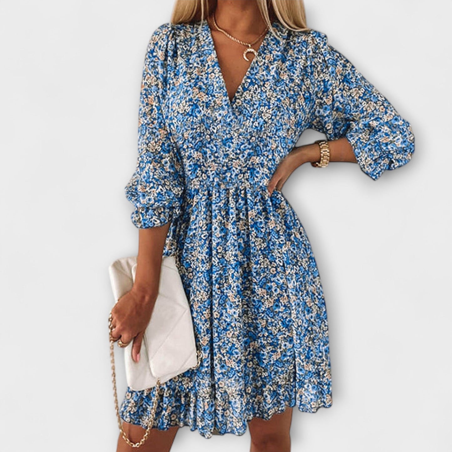 Women’s Dress | Floral Puff Sleeve Mini - Seldom Seen Styles